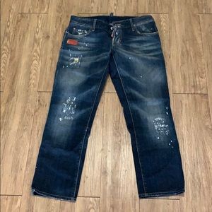 DSquares distressed jeans